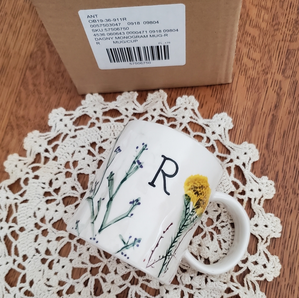Anthropologie Dagny Cup - monogrammed R